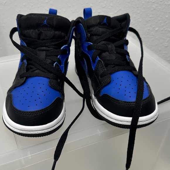 Nike Jordans - Kids Black and Blue Sneakers - Picture 6 of 6